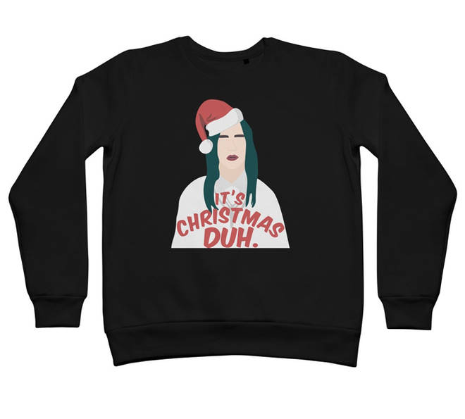 Billie Eilish Meme Xmas Jumper Retail Sweatshirt