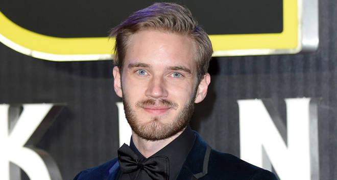 PewDiePie attends the European Premiere of "Star Wars: The Force Awakens".