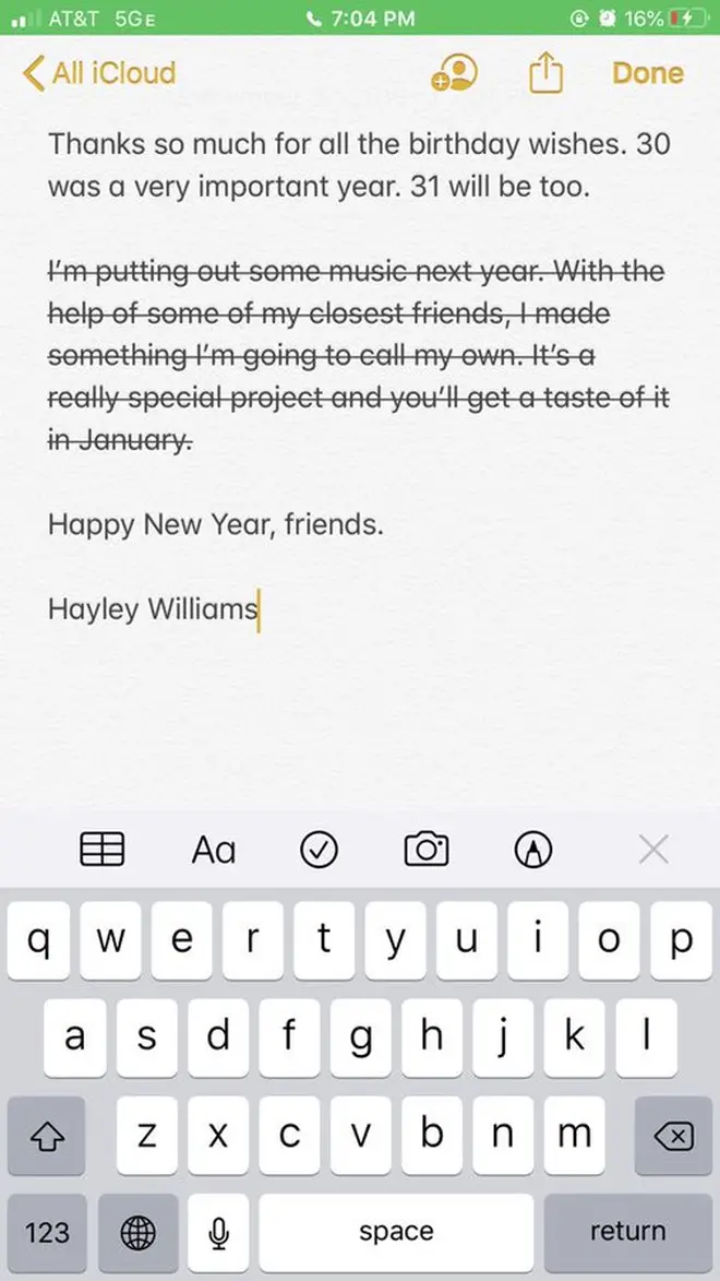 Hayley Williams announces 2020 solo project