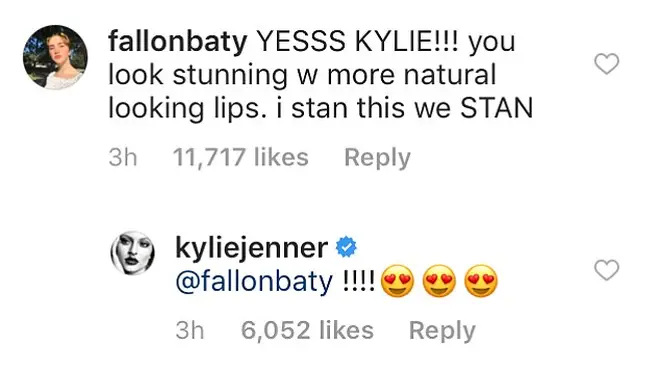 Kylie Jenner Instagram Comments