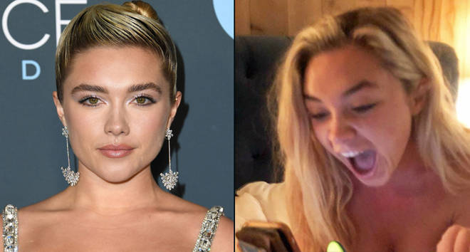 Florence Pugh's reaction to being nominated for an Oscar is perfect