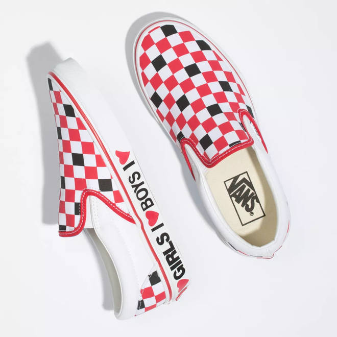 Another design features a classic Vans chequered design