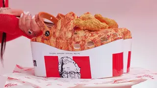 The new KFC Crocs collab come with detachable fried chicken