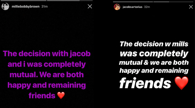 Millie Jacob Instagram Statement