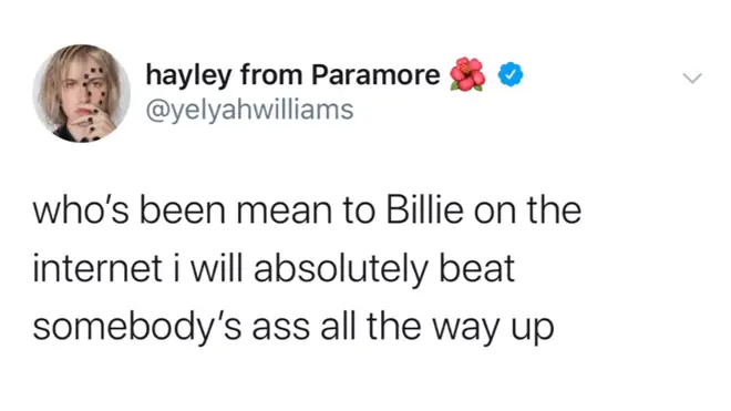 Hayley Williams says she will "beat up" anyone who’s mean to Billie Eilish (2)