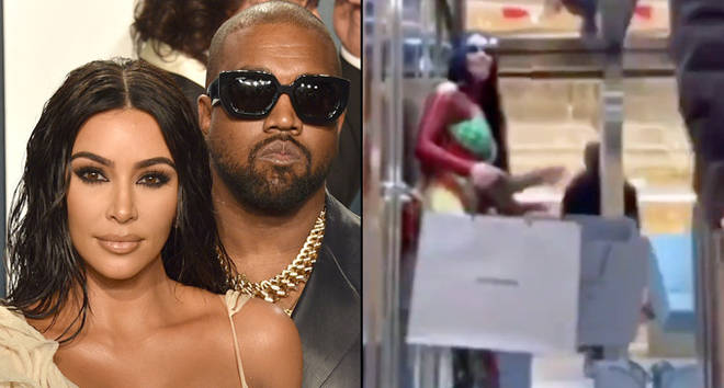 Kanye West left Kim Kardashian in an elevator