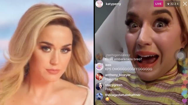 Katy Perry confirms she's pregnant with Orlando Bloom’s baby on Instagram Live