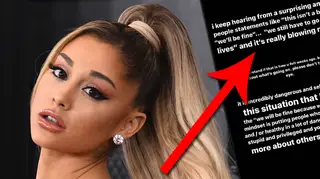 Ariana Grande calls out "stupid and privileged" people not taking Coronavirus seriously