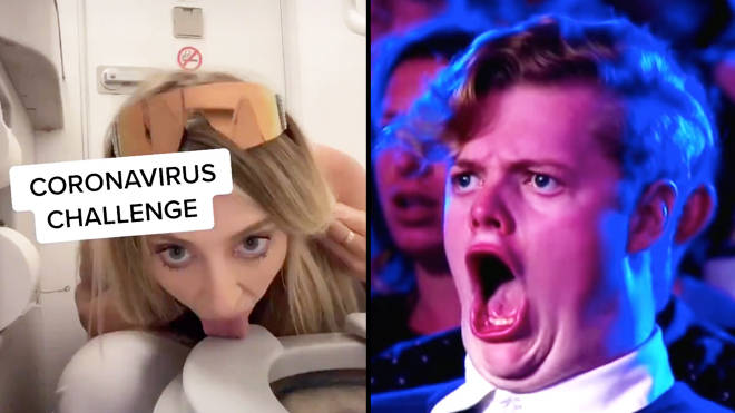 Coronavirus challenge goes viral after TikTok star Ava Louise shares video licking a toilet seat