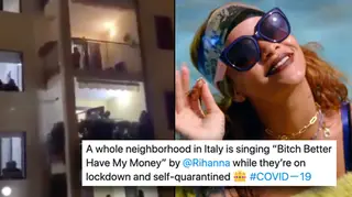 Twitter has turned the viral videos of Italians singing on from their windows into a meme