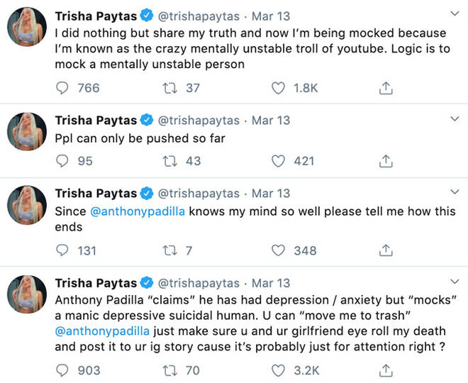 Trisha Paytas Tweet