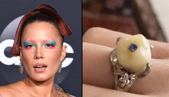 Halsey previously jumped on the tooth gem trend - and it looks like she's taken it one step further.