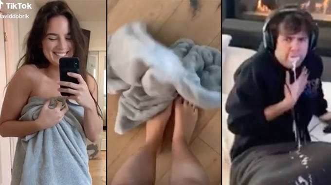 The Naked Challenge on TikTok is hilariously catching boyfriends off guard.