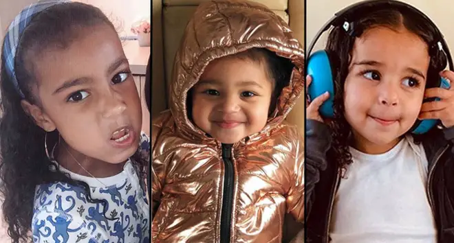 North West, Stormi Webster and Dream Kardashian