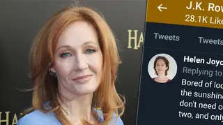 JK Rowling is being called out for liking transphobic tweets on Twitter