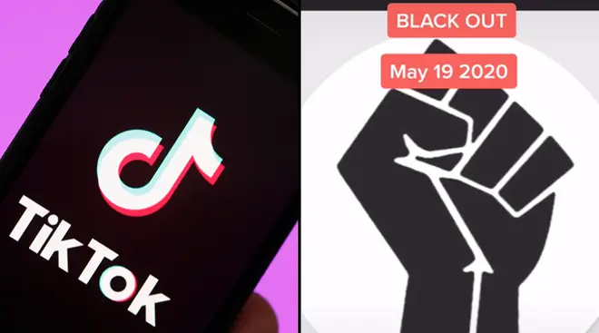 What does the black fist on TikTok mean?