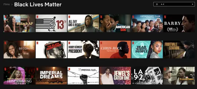 Netflix adds Black Lives Matter category to its platform