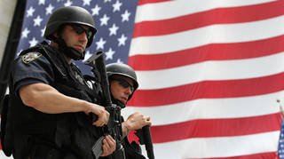 New York Police Department tactical police officers