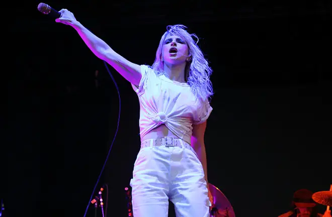 Hayley Williams performs on stage