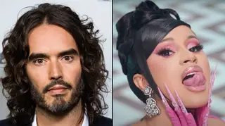 Russell Brand and Cardi B
