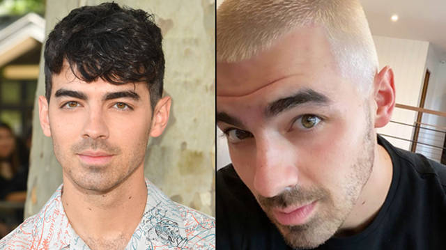 Joe Jonas has dyed his hair bleach blonde