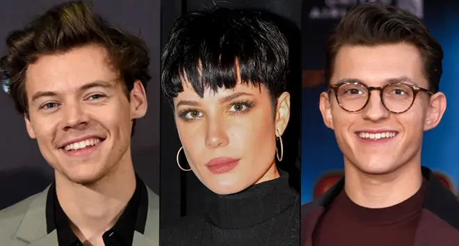 Harry Styles, Halsey and Tom Holland