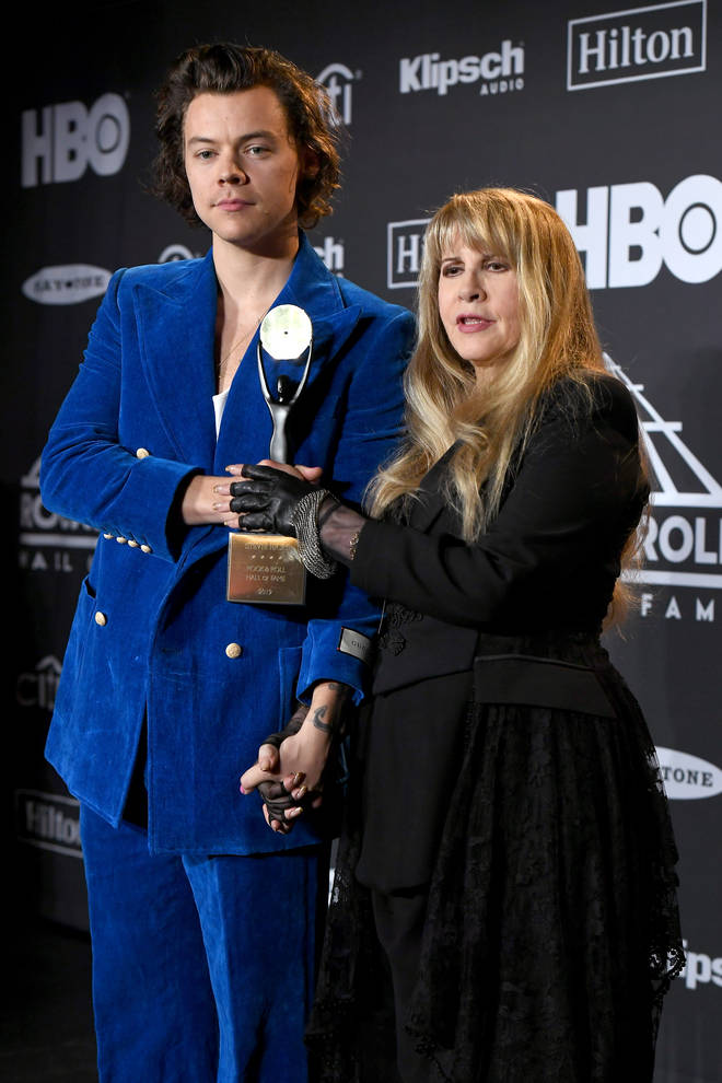 Harry Styles and Stevie Nicks 2019 Rock & Roll Hall Of Fame Induction Ceremony
