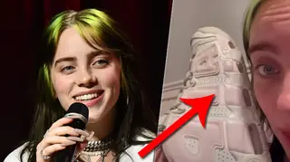 Billie Eilish shoes: Are they pink and white or green and white?