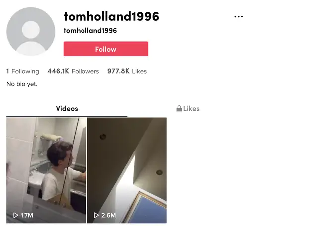 Tom Holland's TikTok account is real – but he's never posted on it