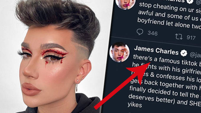 James Charles insists his new shaved head is real but 