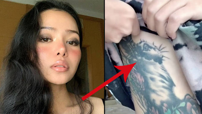 Bella Poarch says she has multiple tattoos to cover up scars from childhood...