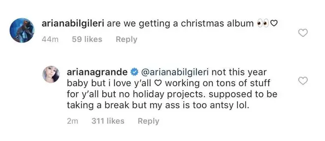 Ariana Grande christmas album