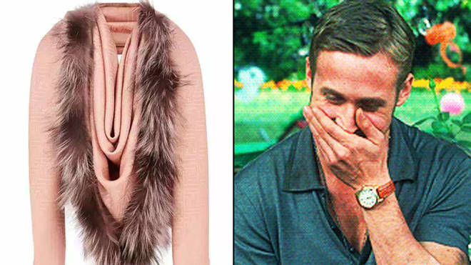 Fendi are selling a scarf that looks like a vagina