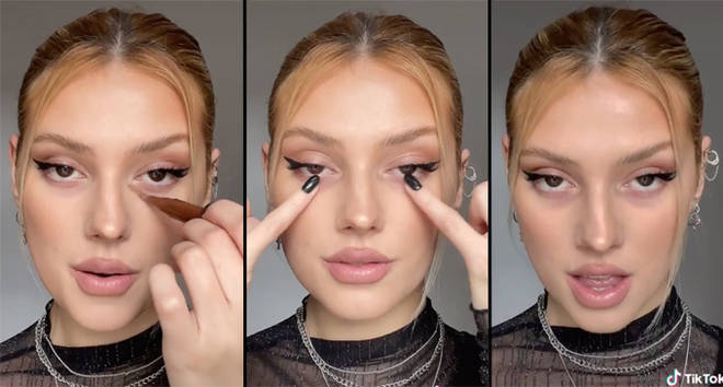 TikTok users are drawing dark circles under their eyes in a new beauty trend