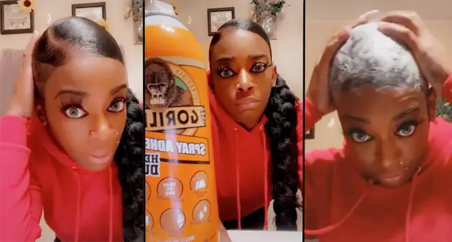Woman uses Gorilla Glue in her hair leaving it permanently stuck in viral TikTok