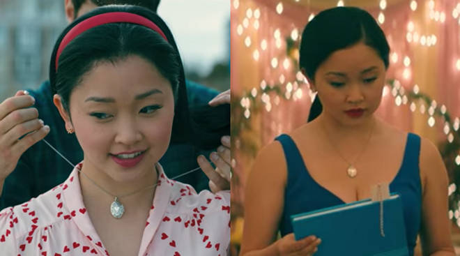 To All the Boys 3: Lara Jean wears the necklace Peter gave her