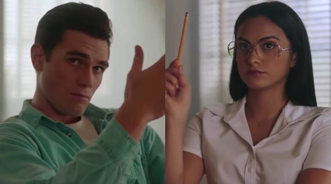 KJ Apa and Camila Mendes as young Fred and Hermione