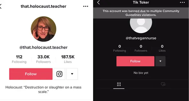 That Vegan Teacher makes several new TikTok accounts following ban
