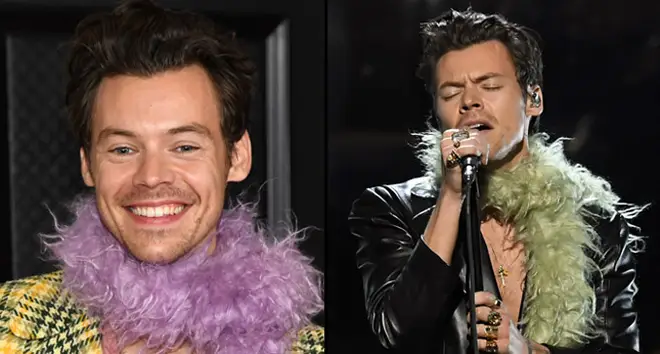 Harry Styles performed shirtless at the Grammys