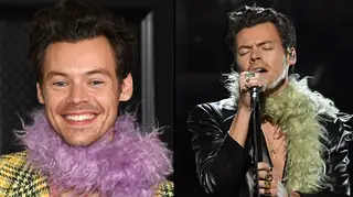Harry Styles performed shirtless at the Grammys