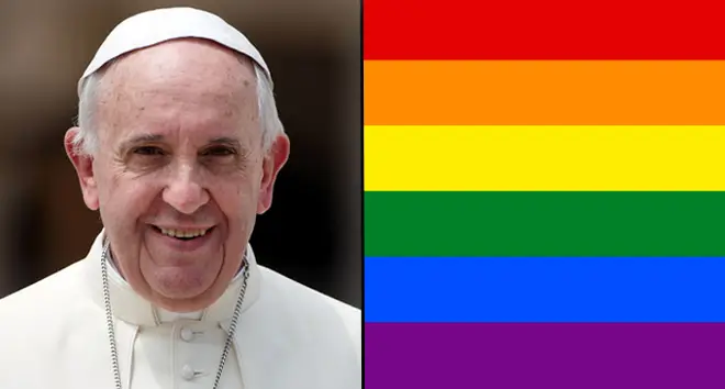 Pope Francis says the Catholic Church can't bless same-sex unions.