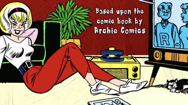 Archie and Betty from Archie Comics in Sabrina's opening credits