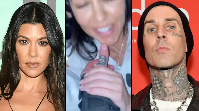 Travis Barker shares NSFW video of Kourtney Kardashian sucking his thumb