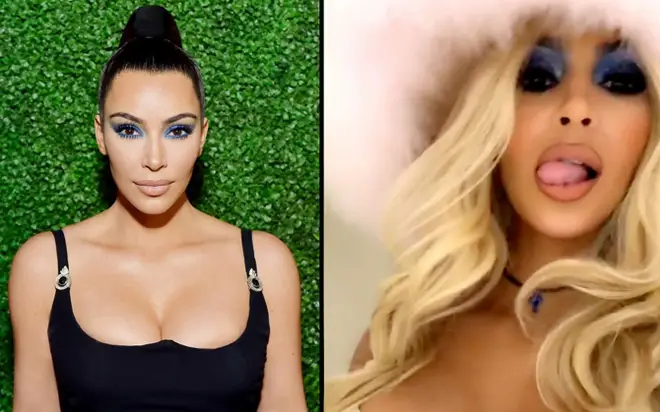 Kim Kardashian West attends KKWxMario Dinner/Kim dressed as Pamela Anderson