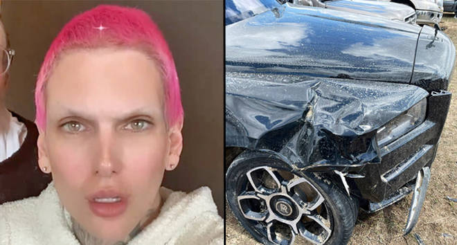 Jeffree Star denies he faked his car accident for publicity.