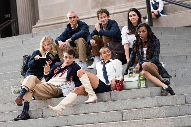 The new Gossip Girl cast on the steps of the iconic Met