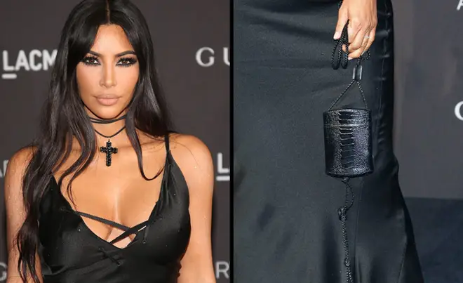 Kim Kardashian West attends the 2018 LACMA Art+Film Gala at LACMA/bag close-up