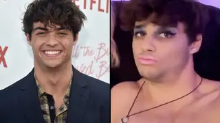Noah Centineo attends a screening of Netflix's 'To All The Boys I've Loved Before'/makeup selfie