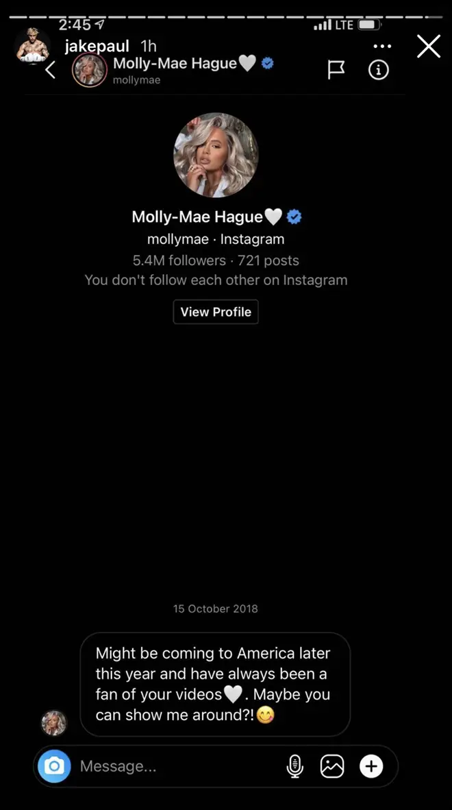 Molly-Mae's alleged private message