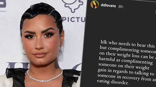 Demi Lovato says it's "harmful" to comment on other people's weight loss